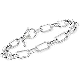 Ross-Simons Italian Sterling Silver Paper Clip Link Bracelet