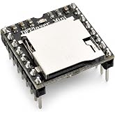 Suuoo DFPlayer Mini MP3 Player Module, 24-Bit DAC | Supports up to 32GB TF card, serial control, for DIY Arduino projects and custom doorbell chimes