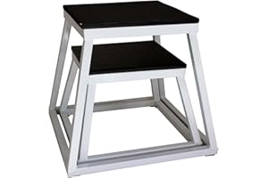 ADER SPORTING GOODS Ader Plyometric Platform Box Set- 6", 12" White