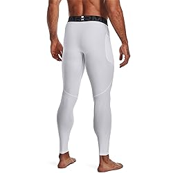 Under Armour Men's HeatGear Armour Leggings, White