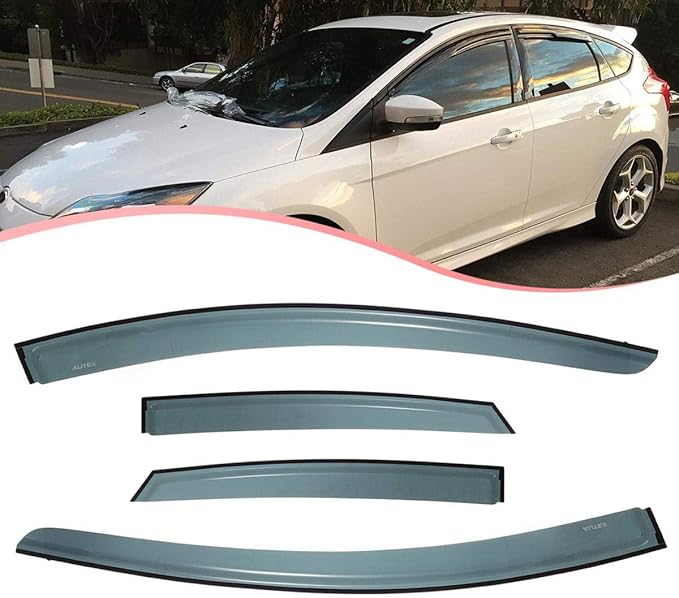 AUTEX Wind Deflectors Window Visor 4pcs Set compatible with 2011 2012 2013 2014 2015 2016 2017