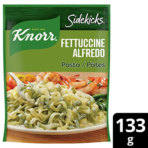 Knorr Sidekicks Pasta Fettucine Alfredo Side Dishes 133 Grams, 8ct