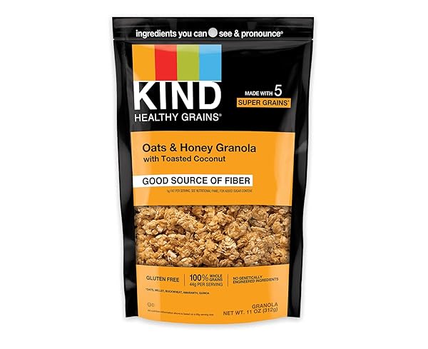 KIND, GRANOLA CLUSTERS, OATS AND HONEY, 11 OZ