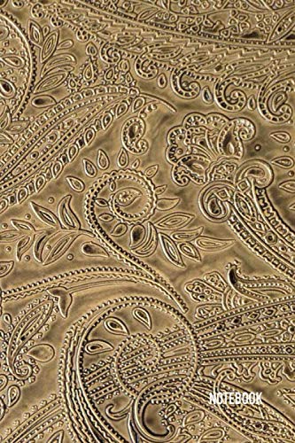 Notebook: Paisley Pattern Theme Cover Journal Cahier: 6 x 9 120 Lined Pages Notebook for Notes, Ideas, Observations, Sketches