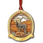 Beacon Design Desert Bighorn Sheep Namedrop Ornament, 2.9-Inch, Multicolor