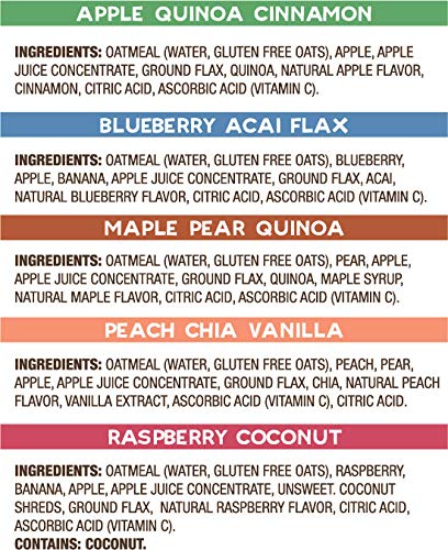 Munk Pack Oatmeal Fruit Squeeze Snack | Variety Pack, Ready-To-Eat Oatmeal On The Go, 4.2 Oz, 10 Pack - Thumbnail 2