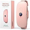 Koonie Heating Pad for Period Cramps, 5000 mAh Large Capacity, 5-10h Working Time, Portable Cordless Menstrual Heating Pad with 6 Heat Levels and 6 Massage Modes, Period Massager for Women Girls