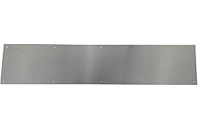 FLASHING KINGS Stainless Steel Door Kick Plate - Heavy Duty Door Protection Plate Commercial Grade - Mop Plate Available in Many Sizes - Mounting Hardware Included (8" x 30")