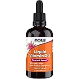 NOW Supplements, Liquid Vitamin D-3, Strong Bones*, Structural Support*, 2-Ounce