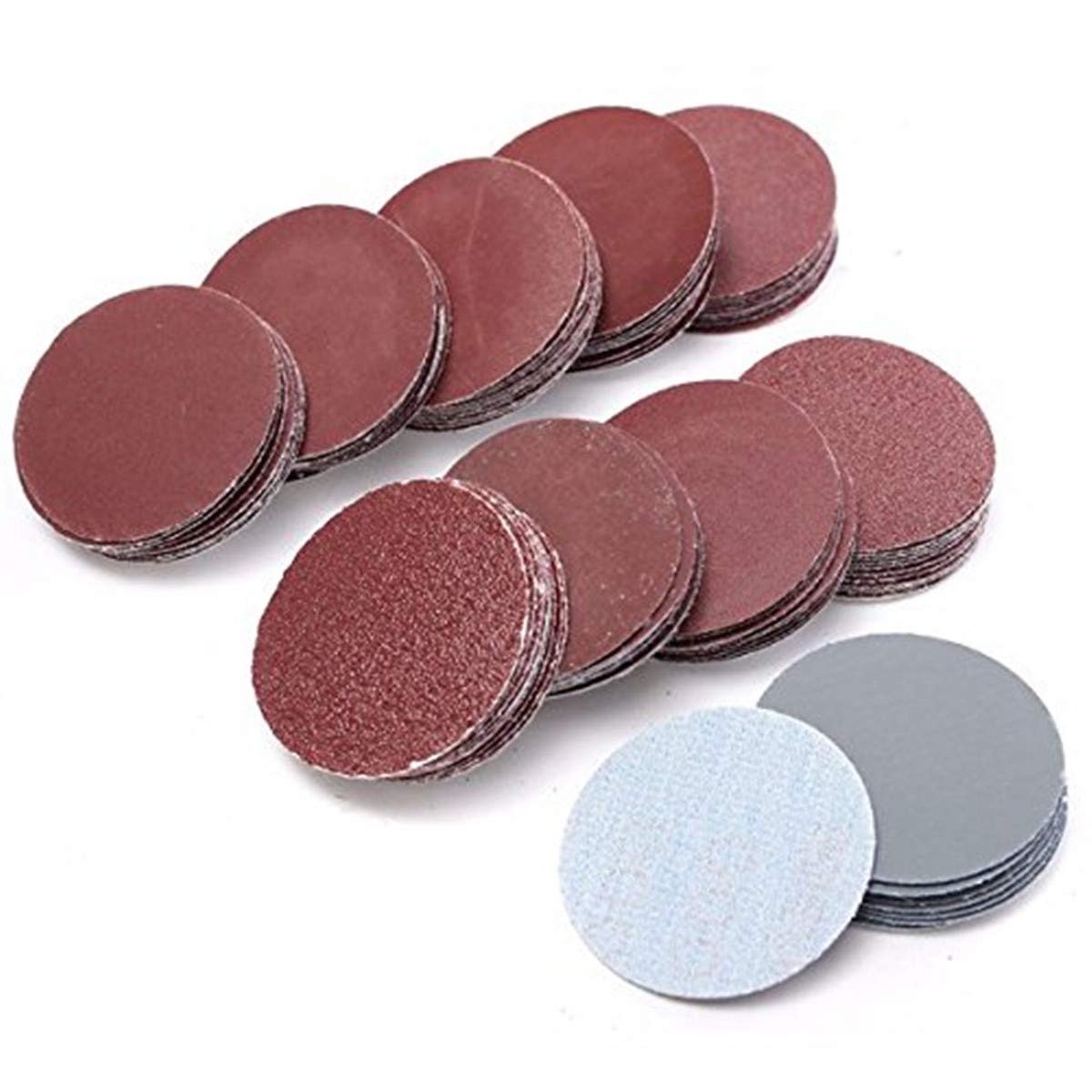 EsportsMJJ 100pcs 2 Inch Sanding Discs 50mm Sander Discs 80-3000 Grit Sanding Polishing Pads Set