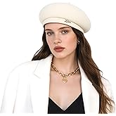 NTLWKR Wool Beret Hats for Women,Classic French Winter Warm Hats,Warm Solid Color Beret Cap
