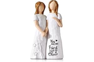 Mehokch Birthday Gifts for Women, Gifts for Best Friend Women, Friendship Gifts for Women, Sisters Gifts from Sister, Bestie Womens Gifts, Holding-Hands Friends Handcrafted Glossy-Finish Figurine