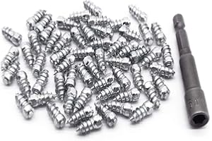 Screw Tire Studs, 15mm Anti-ice Snow spikes for Car/ATV/SUV/Motorbike/Motorcycle/Forklift/Mini-loader/Garden Tractors/Racing 