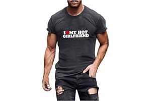 Men's Short Sleeve Going Out Blouse Valentine's Day Letter Print T-Shirt Regular Fit Summer Beach Graphic Tees