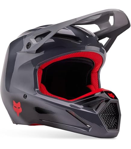 Amazon.com: Fox Racing Unisex V1 Motocross Dirt Bike Helmet, Ash