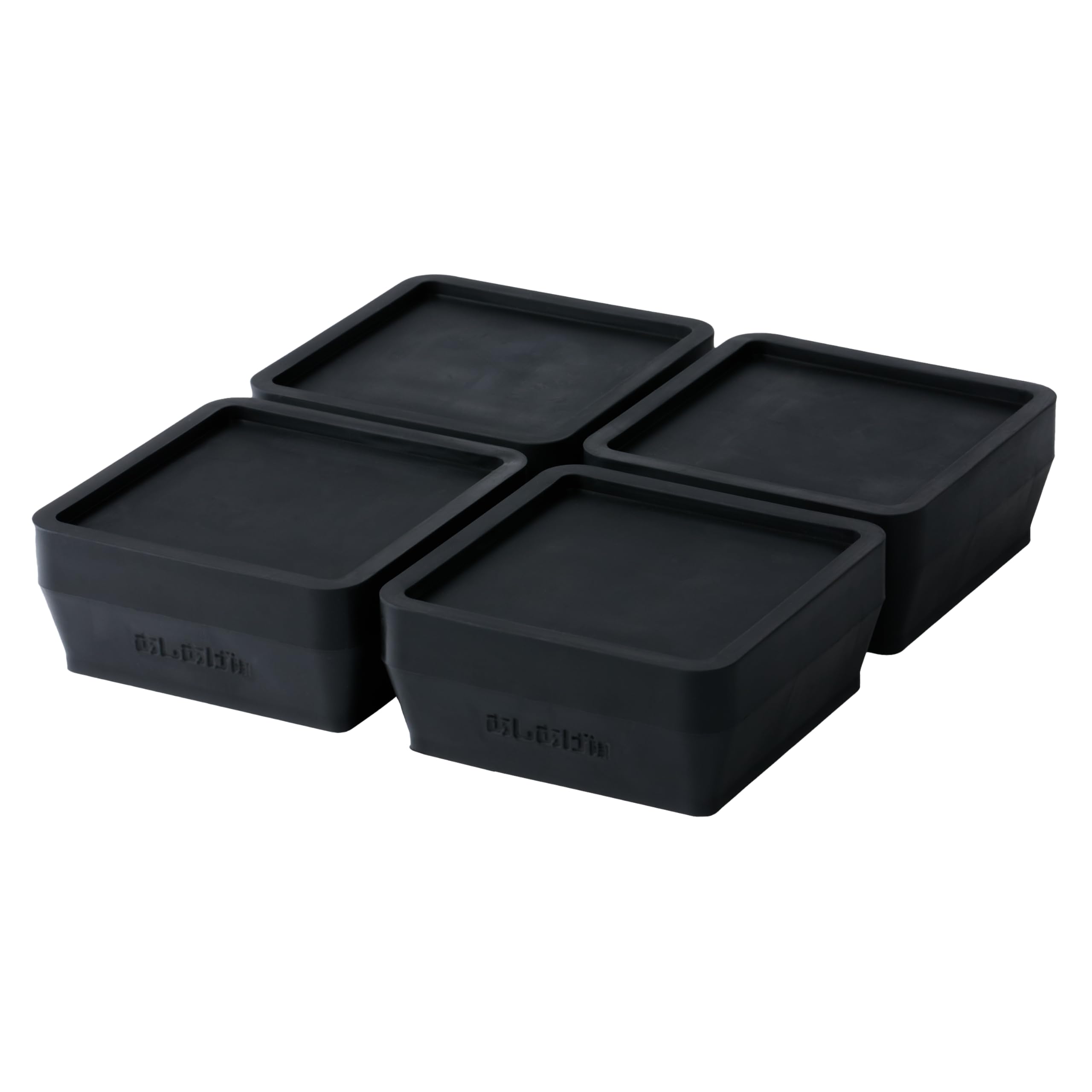 タツフト 洗濯機用かさ上げ台 防振防音 高さ調整ゴムマット あしあげ隊 4個入り TFi-5505 1セット商品画像