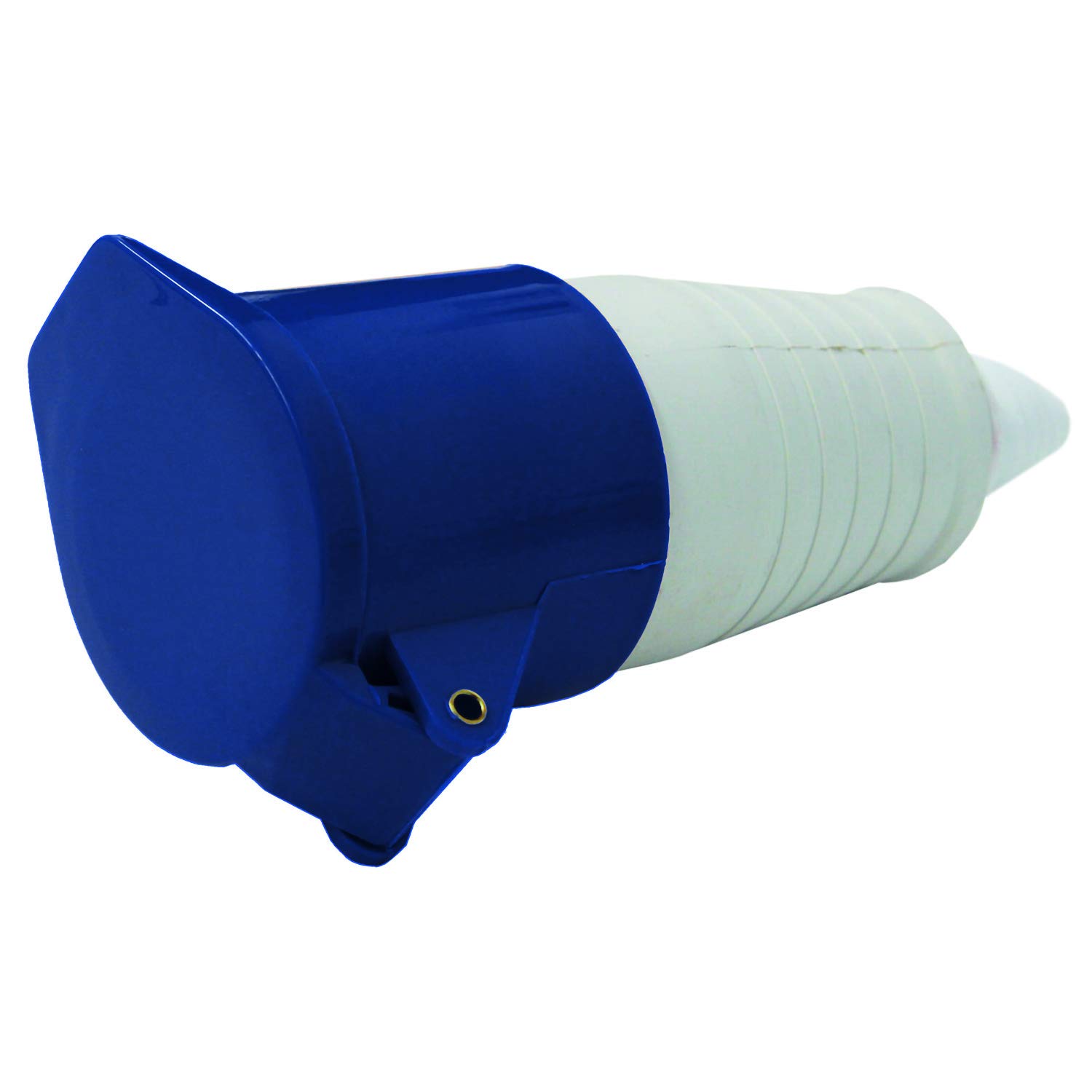 Energaline 80856 Industrial Connection, IEC, 32 A, 2P+T, 220 V-250V, IP44, Red, Blue