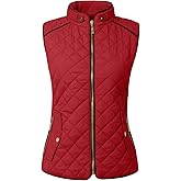 NE PEOPLE Womens Lightweight Quilted Padding Zip Up Vest Gilet(S-3XL)