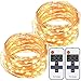 Mpow LED String Lights with Remote Control, 33ft 100LED Waterproof Decorative Lights Dimmable, Copper Wire Lights for Indoor and Outdoor, Bedroom, Patio, Garden, Wedding, Parties (Warm White)[2Pack]