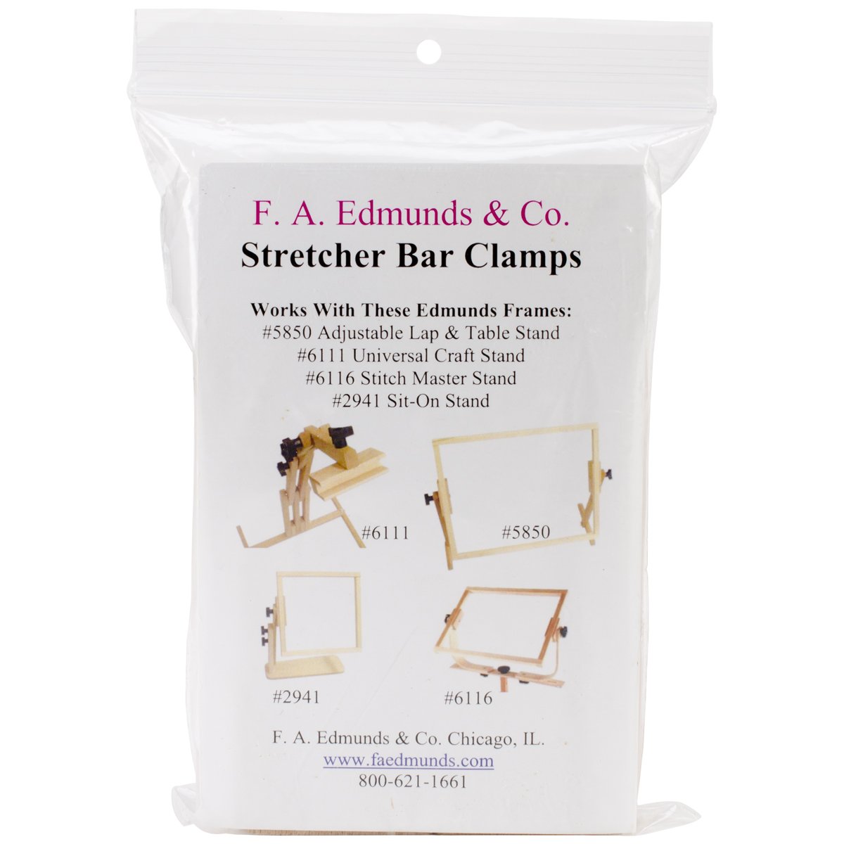 Photo 1 of Edmunds Clamp Converts Stitch Stands to Frames for Stretcher Bars