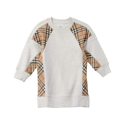 BURBERRY Kids White Melange Wanda Dress for Girls, Australia