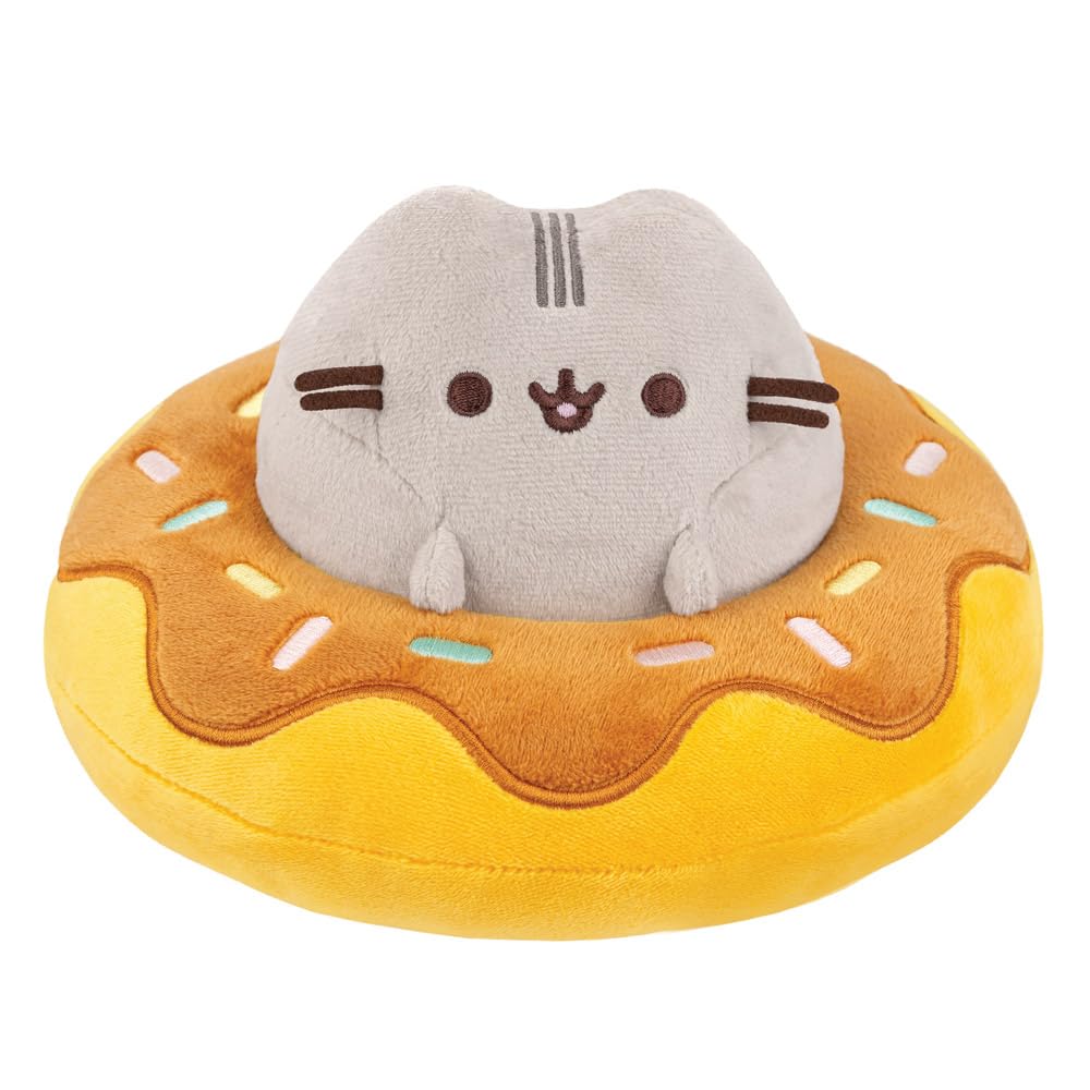 Aurora 61573, Pusheen ina Chocolate Donut, 5in, Soft Toy, Multicolour