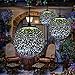 TAKEME Solar Lights Outdoor Garden,Hanging Outdoor Decor Lights,Gazing Ball Pendant LED 3D Firework Waterproof Lights