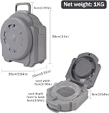 Hibtn Travel Potty for Toddlers Portable Toilet Seat Lightweight Foldable view 2