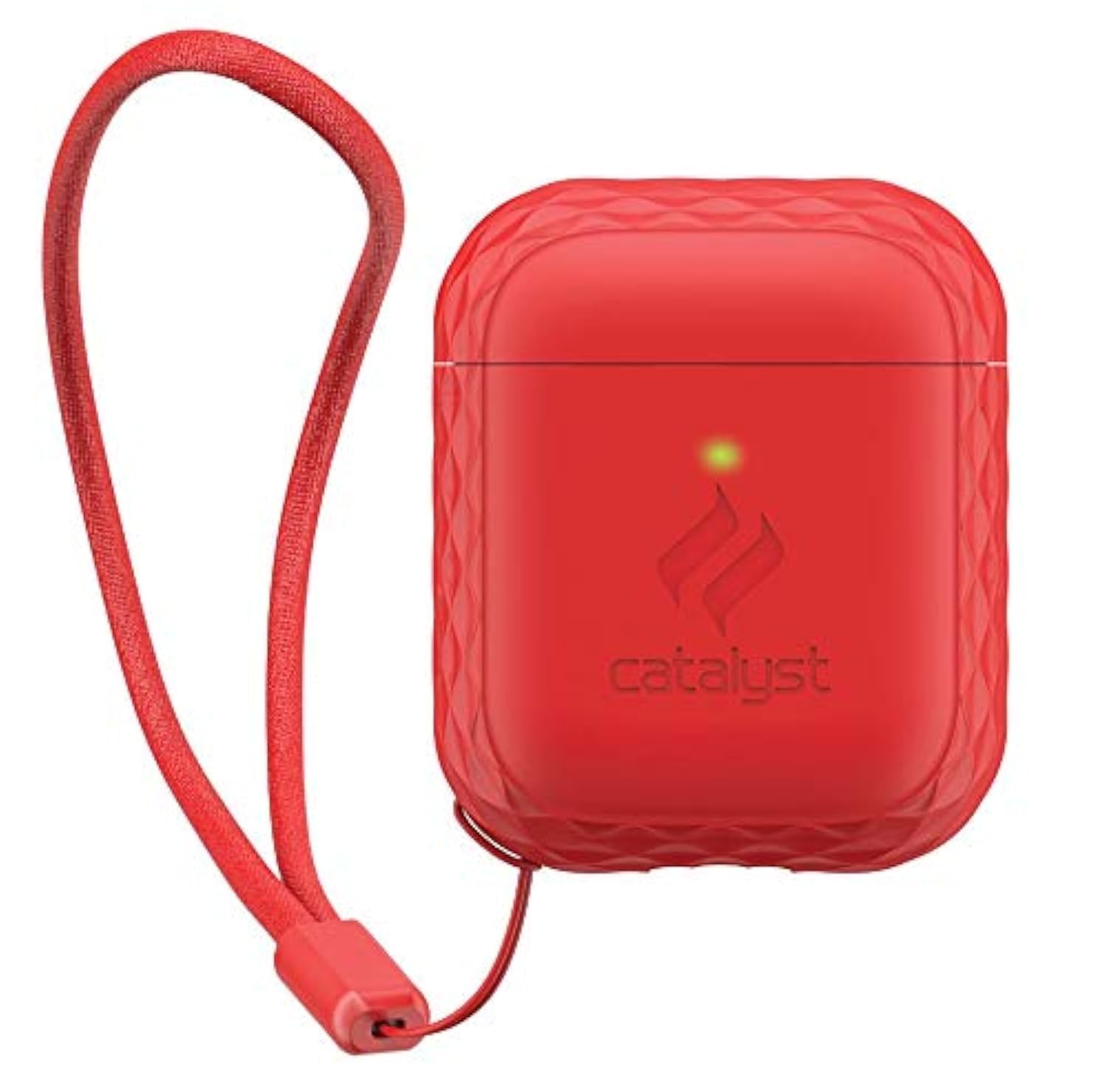 Lanyard Case for AirPods 1 & 2 by Catalyst - Silicone AirPods Case Cover, Lanyard included, Extra Grippy High Gloss Surface Finish, Compatible with Wireless charging