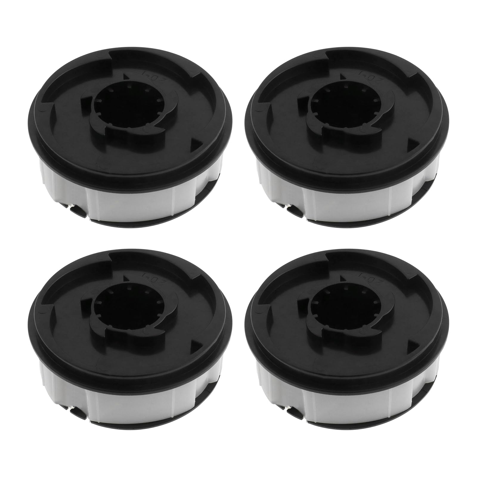 The Lord of the Tools 4Pcs Strimmer Spool and Line 1.5MM Trimmer Line 2MM x 9M Length Compatible with Gardenline BMS453 Performance Strimmer Compatible with ALM RY400