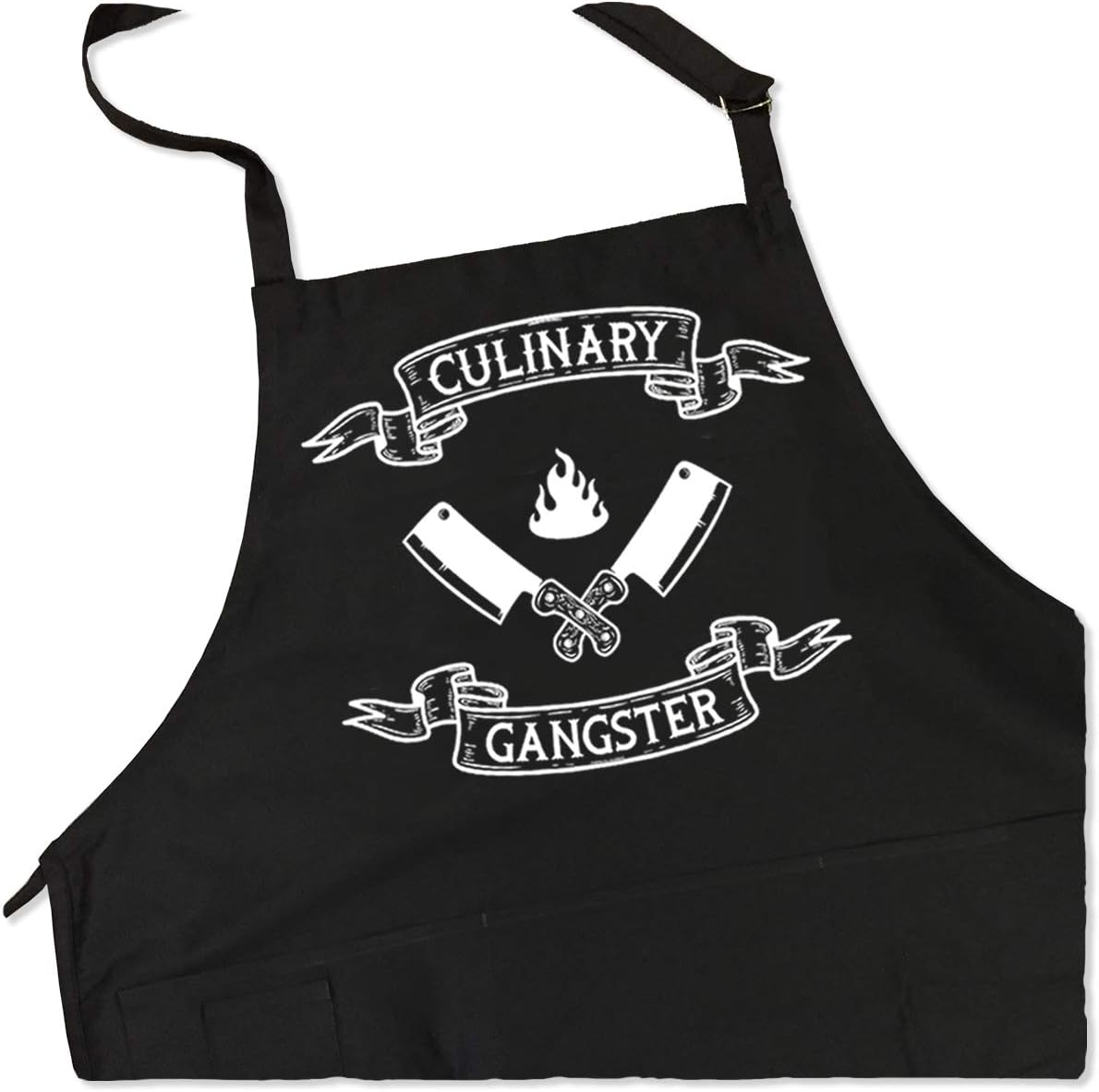 ApronMen, Culinary Gangster BBQ Grill Adjustable Apron for Men, One Size