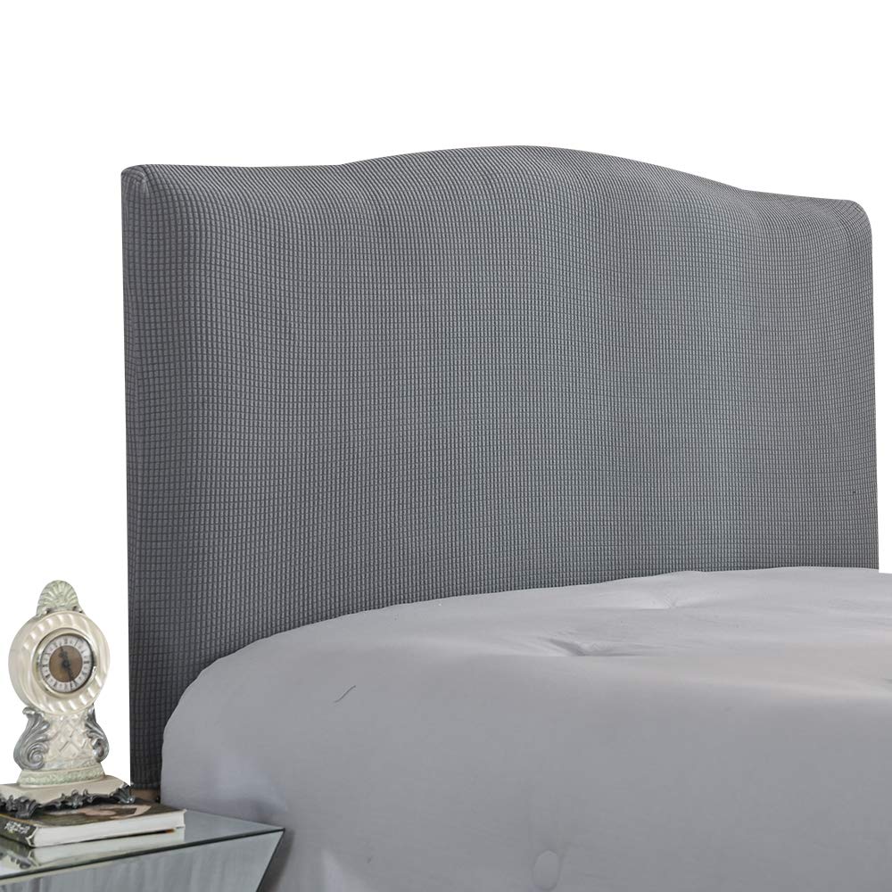 WINS Headboard Protector Cover Stretch Headboard Cover Dustproof Solid Headboard Cover Bedroom Decoration Light Grey