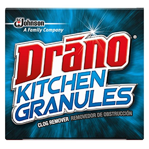 Drano Kitchen Granules Drain Clog Remover and Cleaner, Unclogs blockage