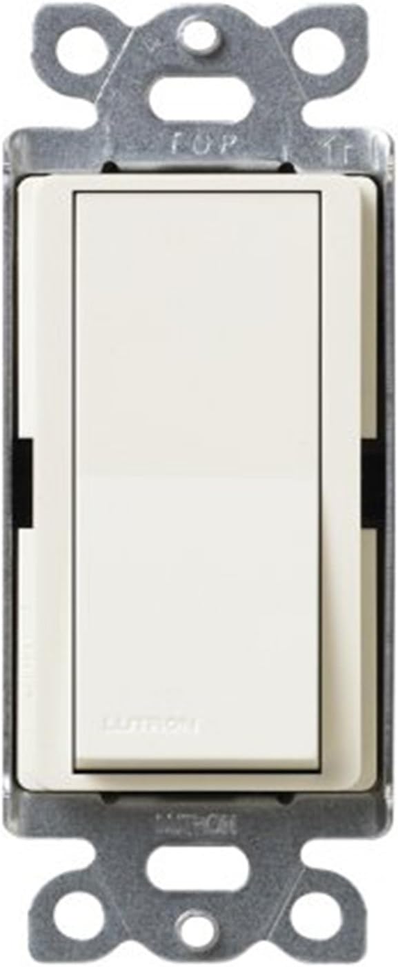 Lutron Claro On/Off Switch, 15-Amp, Single-Pole, CA-1PS-GR, Gray - Dimmer Switches - 