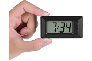 TMISHION LCD Digital Table Car Dashboard Desk Electronic Clock with Date Time Calendar Display for Home Office Car - 3.0 * 1.7 * 0.7 Inch