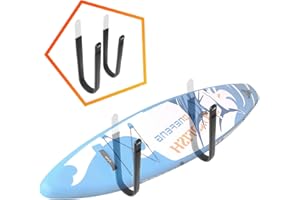 Onefeng Sports Surfboard Storage Rack SUP Wall Storage Rack Stand Up Paddleboard Wall Mount - As a Display Background Wall at