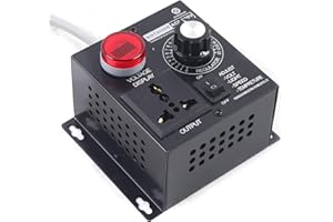 NENCHENGLI AC 110V-220V 4000W Variable Fan Speed Controller, AC Motor Speed Controller, Variable Voltage Regulator Adjustable Voltage Controller High Power Dimmer Controller