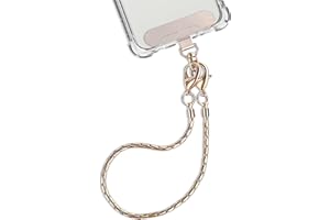 ZANEDY Phone Wrist Strap with Tether Tabs Metal Phone Chain Wristlet CellPhone Hand Lanyard Gift for Women