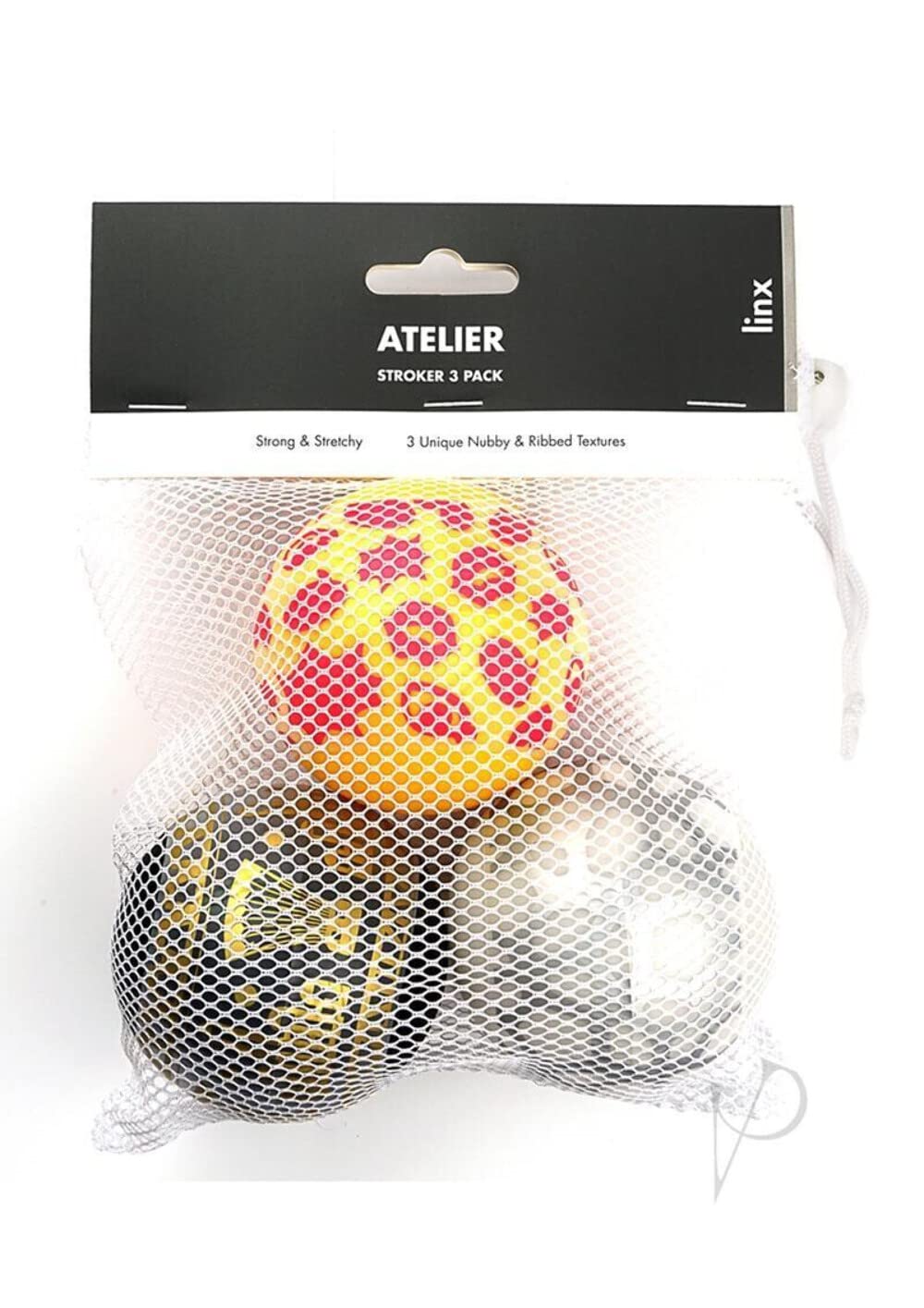 Linx Atelier Stroker Ball 3 Pack Clear/Multi OS 300 g
