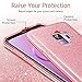 ESR Makeup Glitter Case Compatible for The Samsung Galaxy S9, Glitter Sparkle Bling Case Protective Cover [Three Layer][Supports Wireless Charging] for Galaxy S9 5.8 inch, Pink(Released in 2018)