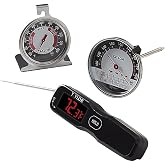 Taylor 3-Piece Thermometer Set | Precision Kitchen Cooking Thermometers for Meat, Candy, and Food Temperature Monitoring, Handwash Only