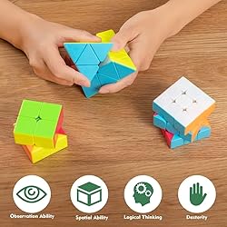 Speed Cube Set, Jurnwey Stickerless Magic Cube Set