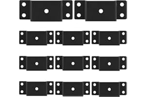 JTZFD 12 Pcs Trailer Stake Pockets, Suitable for 2'' x 4'' Wood Upright Trailer Bracing, Metal Trailer Rail Brackets Ideal for Installing On Flatbed Trailers, Box Trailers, and Trucks