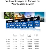 Lexar 128GB microSDXC UHS-I U3 V30 Card w/ SD Adapter 100MB/s for Smartphones view 9