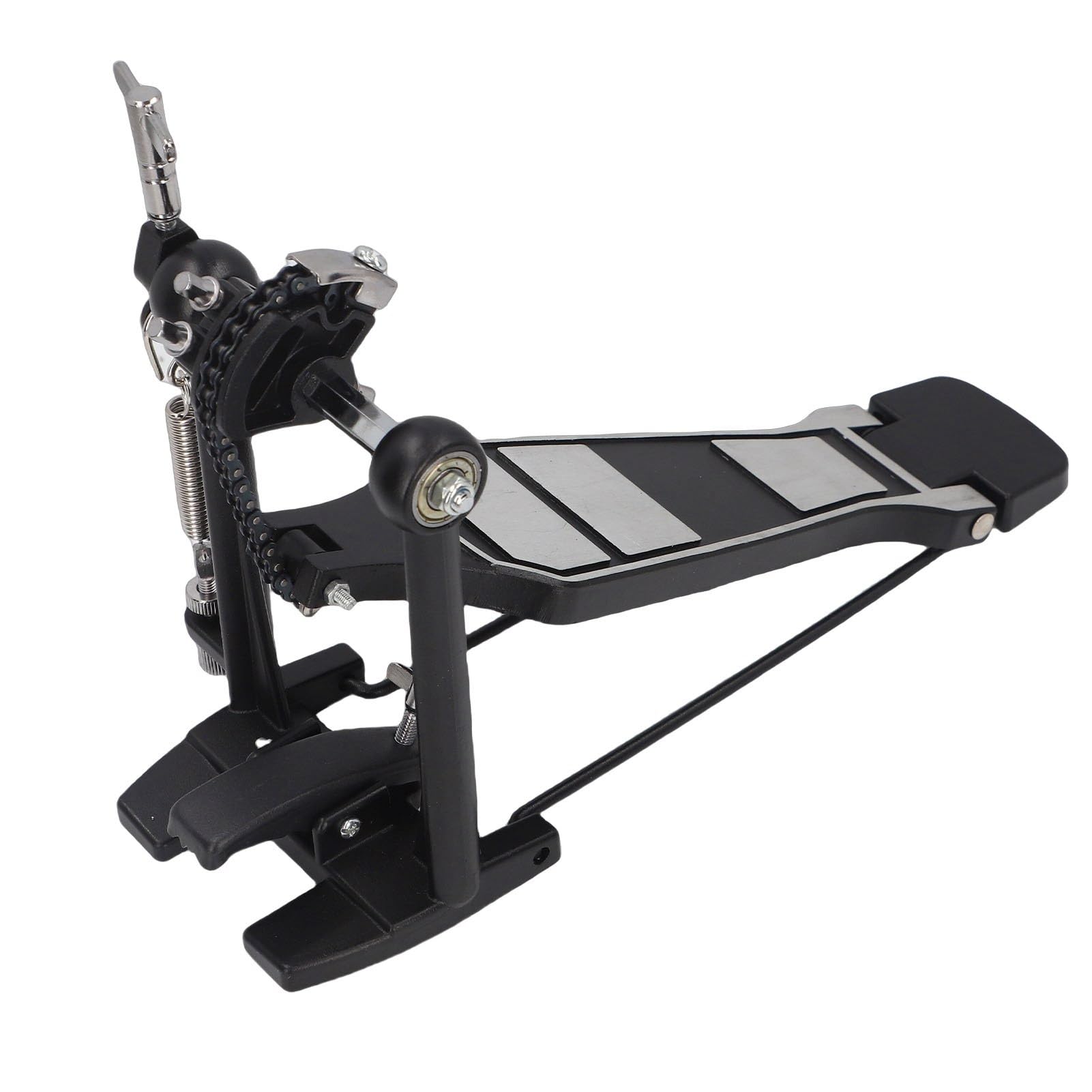 Single Bass Drum Pedal, Foot Kick Percussion and Black Chain Drives