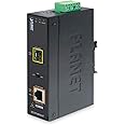 Planet IGTP-805AT IP30 Industrial 10/100/1000Base-T to 1000FX (SFP) Media Converter With 802.3at POE+ (-40 to 75C)