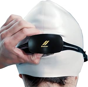 Happy Island Beker Swimming MP3 with IPX8 Waterproof Features in Bone Conduction, Wireless Headphones, 8GB Memory, Underwater Music Player for Watersports.