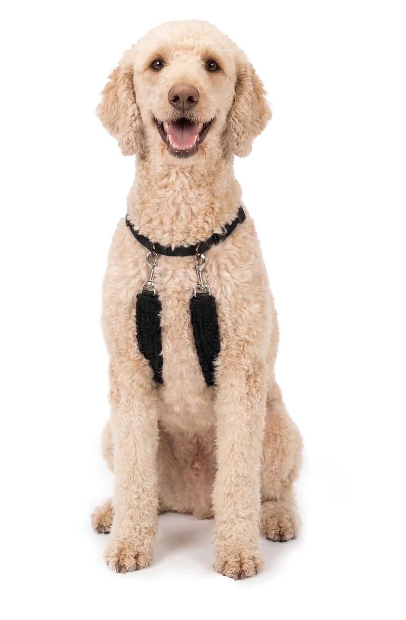 Photo 1 of **USED - MINOR DAMAGE**
Sporn Original Training Halter, No Pull Dog Harness for Large Dogs with Black Padded Sherpa Sleeves, Breathable Large Dog Harness No Pull, Provides to All Large Sized Breeds