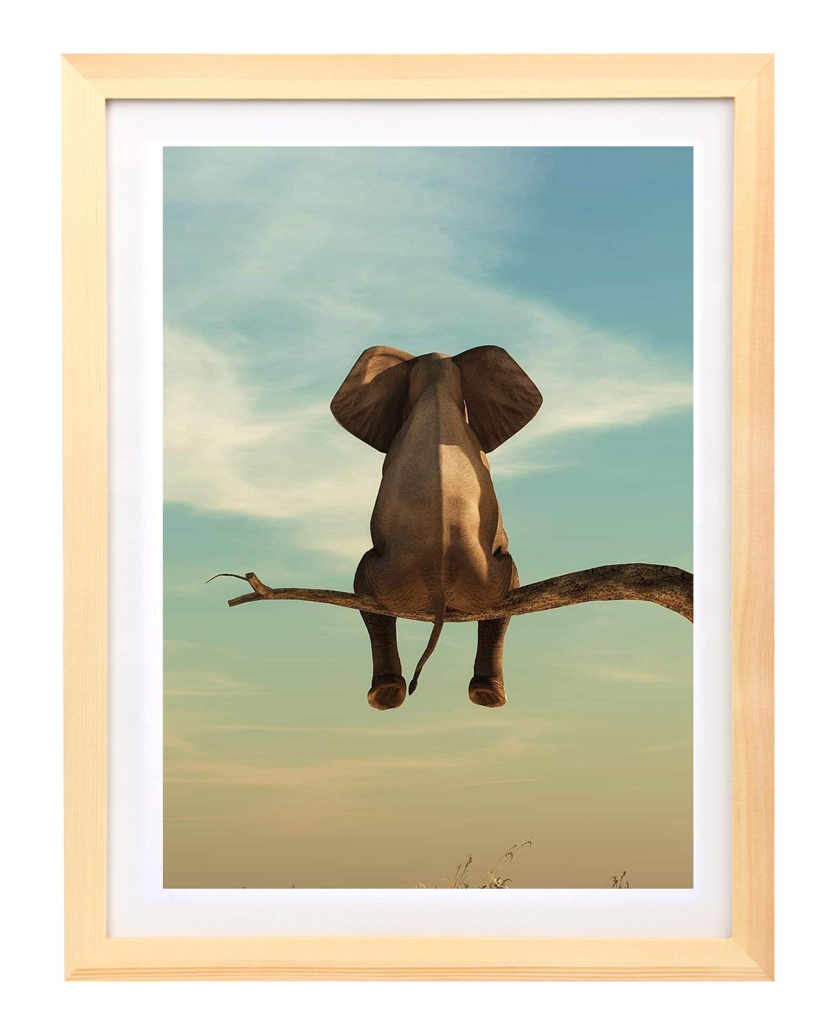 IOOSTAR 16x20 Diamond Painting Picture Frame Display Pictures 14 x 18 inch/35x45 cm with Mat or 16 x 20 inch/40x50 cm Without Mat Photo Frames Diamond Art Frame Solid Wood Color (YNCK0051)