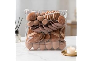 35-Pcs Makeup Sponge Set, Paw Paw & Small Finger Beauty Blender Sponges with Powder Puffs, Assorted Size Beauty Blender Spong